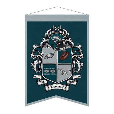 Philadelphia Eagles 15" x 22" Crest Banner
