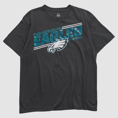 Philadelphia Eagles Majestic 2010s T-shirt - Black - S by Fanatics Real Vintage