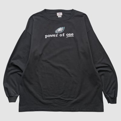 Philadelphia Eagles NFL 2000s Long Sleeve T-shirt - Black - XL by Fanatics Real Vintage