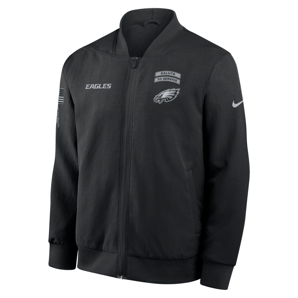 Philadelphia Eagles Nike Salute To Service Bomber Jacket - Mens