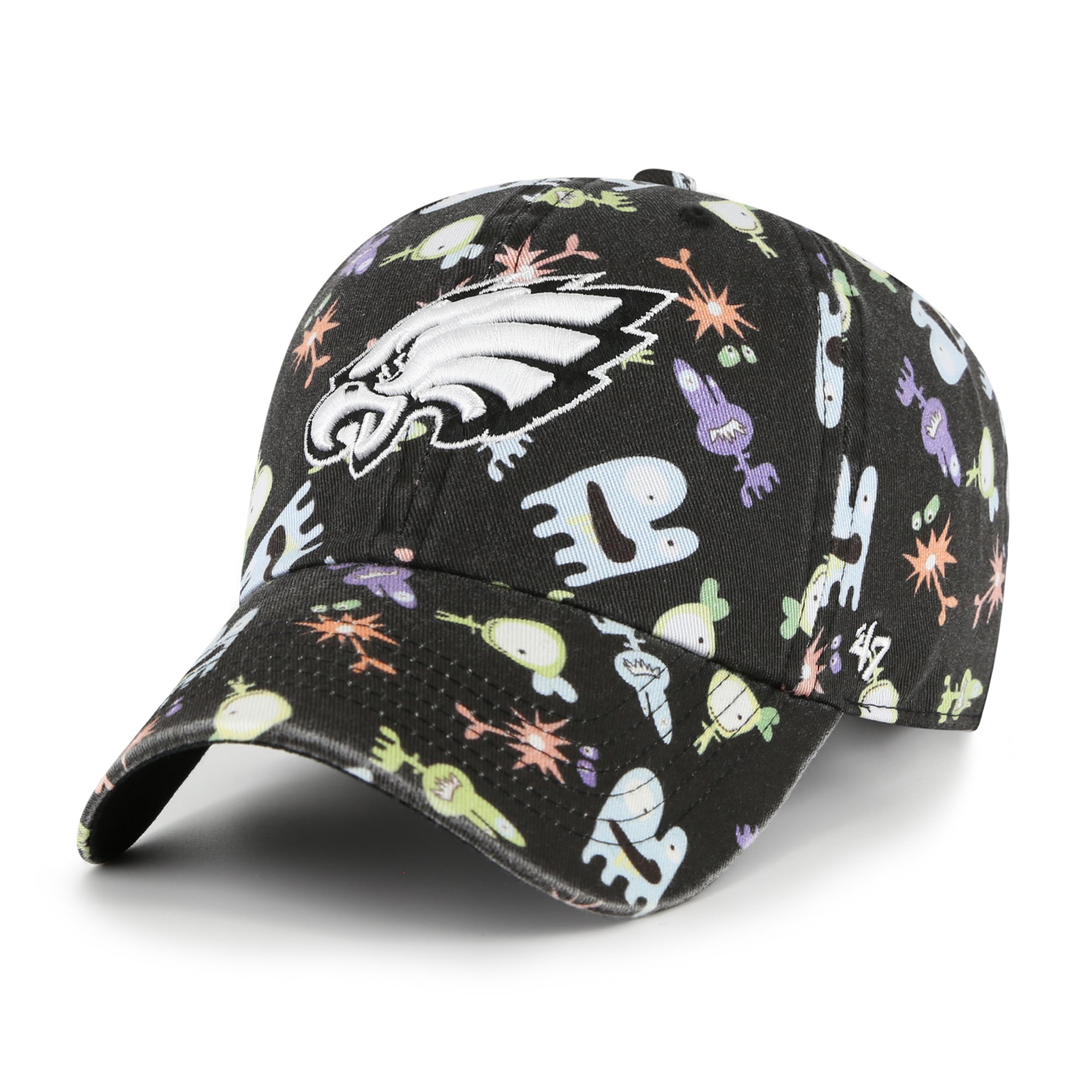 Preschool '47 Black Philadelphia Eagles Space Critter Clean Up Adjustable Hat