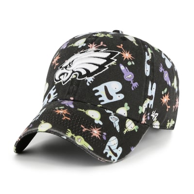 Philadelphia Eagles '47 Preschool Space Critter Clean Up Adjustable Hat - Black