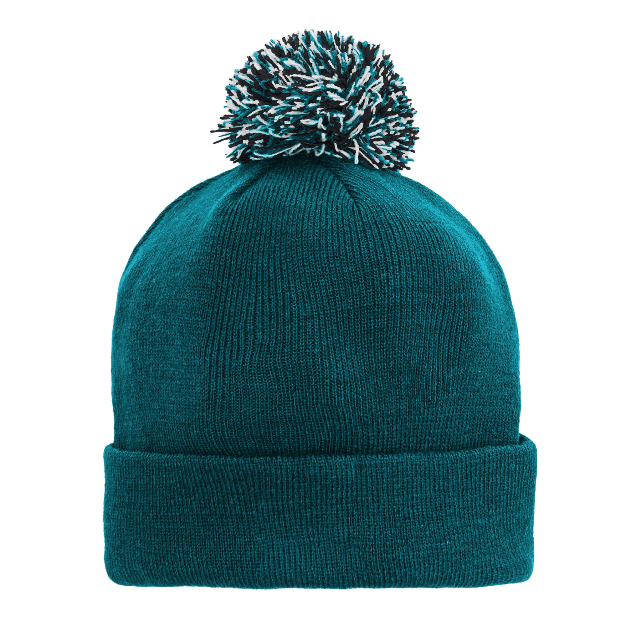 Bonnet tricoté à revers vert nuit Philadelphia Eagles avec pompon, pour enfants d'âge préscolaire (Outerstuff).