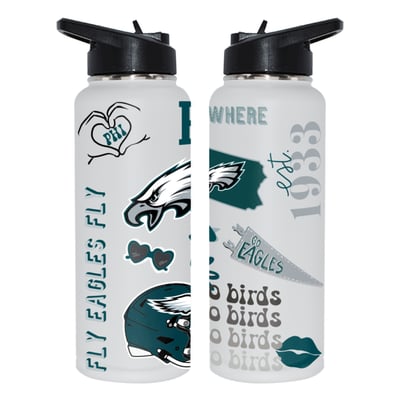 Philadelphia Eagles The Memory Company 34oz. Loco Stainless Steel Quencher Bottle