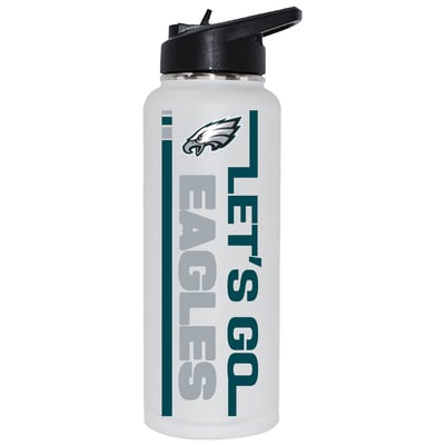 Philadelphia Eagles The Memory Company Let's Go 34oz. Stainless Steel Quencher Bottle