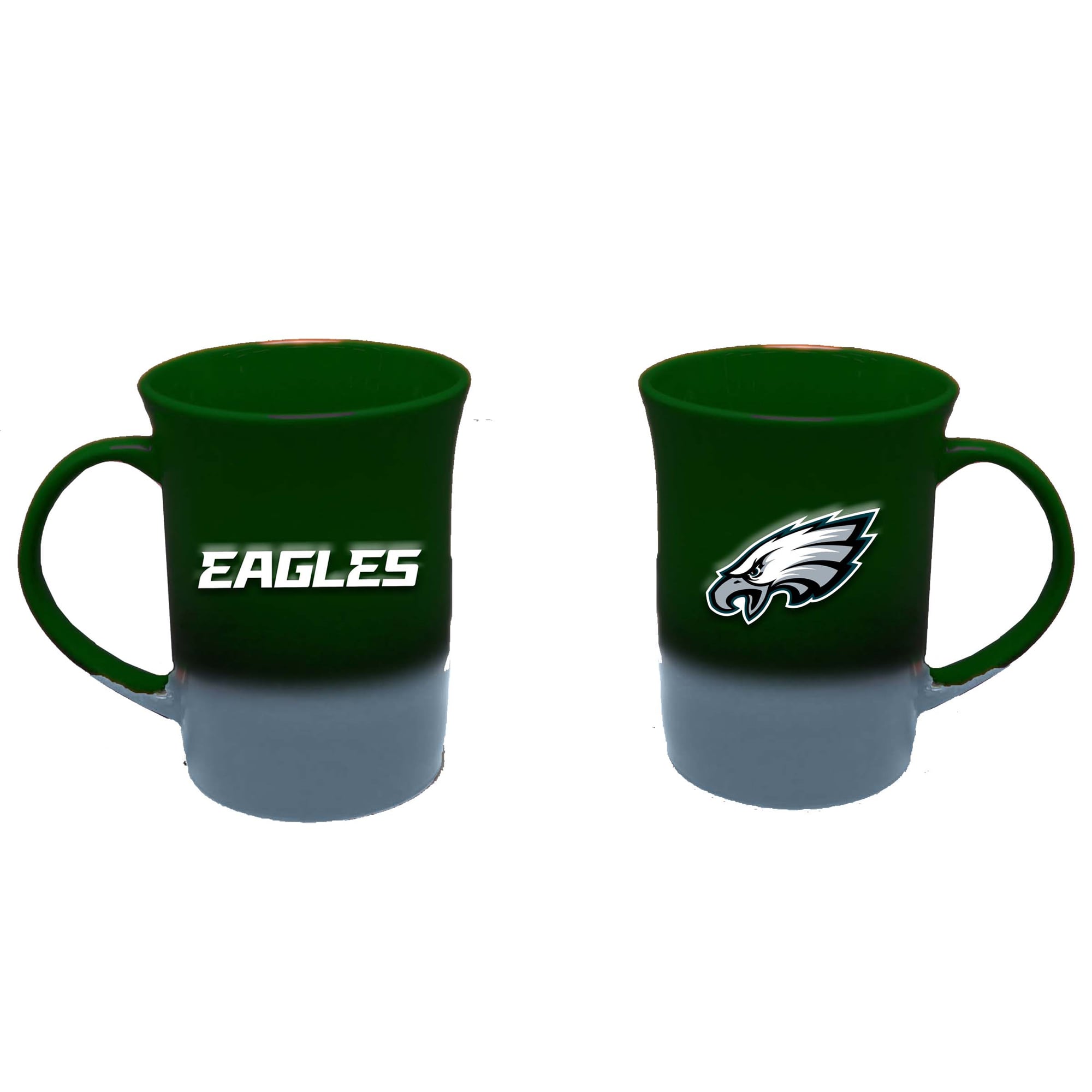 Ensemble de deux tasses en céramique ombrées de 44 cl (15 oz) aux couleurs des Eagles de Philadelphie de The Memory Company
