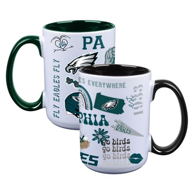 Philadelphia Eagles The Memory Company Two-Piece 15oz. Loco Coffee Mug Set