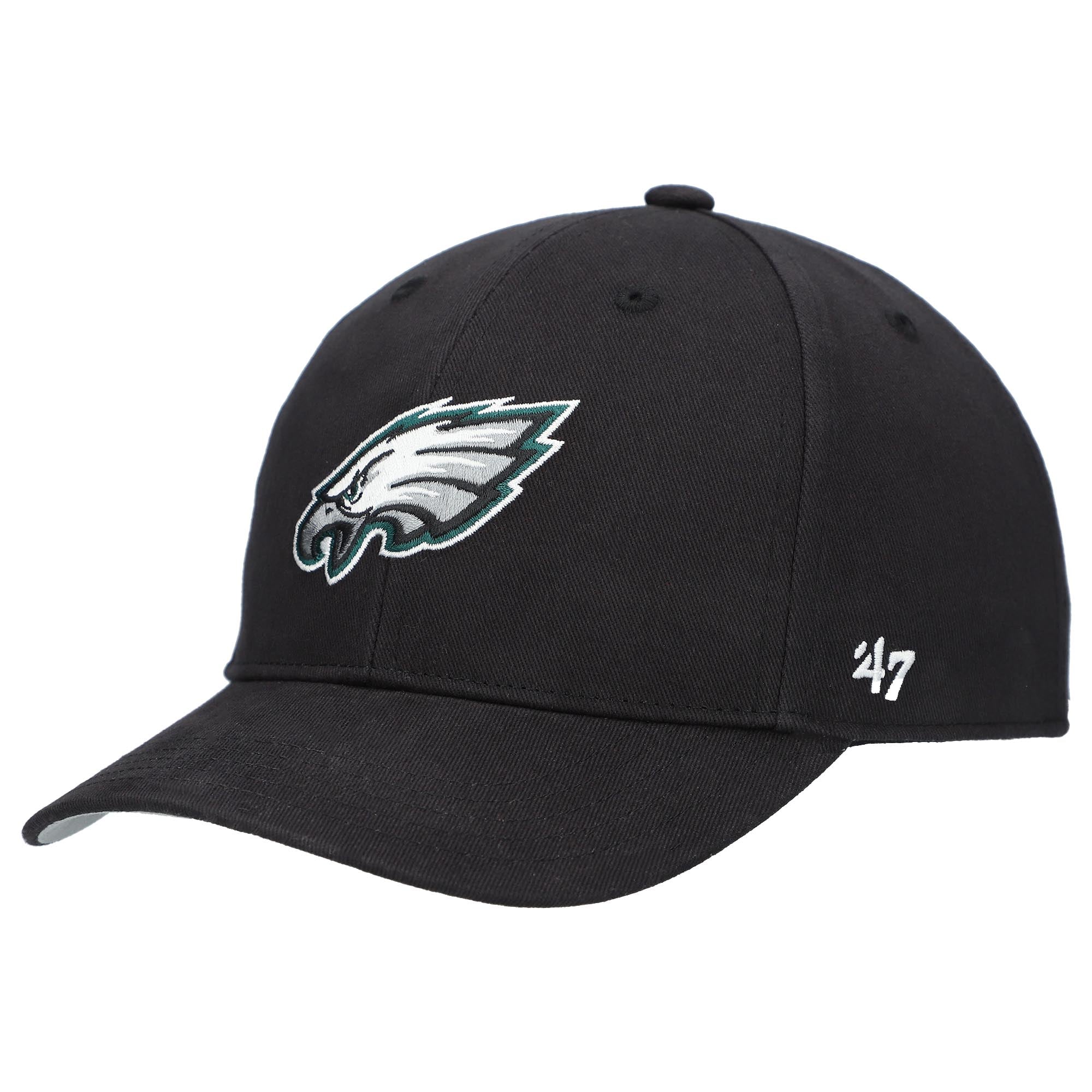 Toddler '47 Black Philadelphia Eagles Basic MVP Adjustable Hat