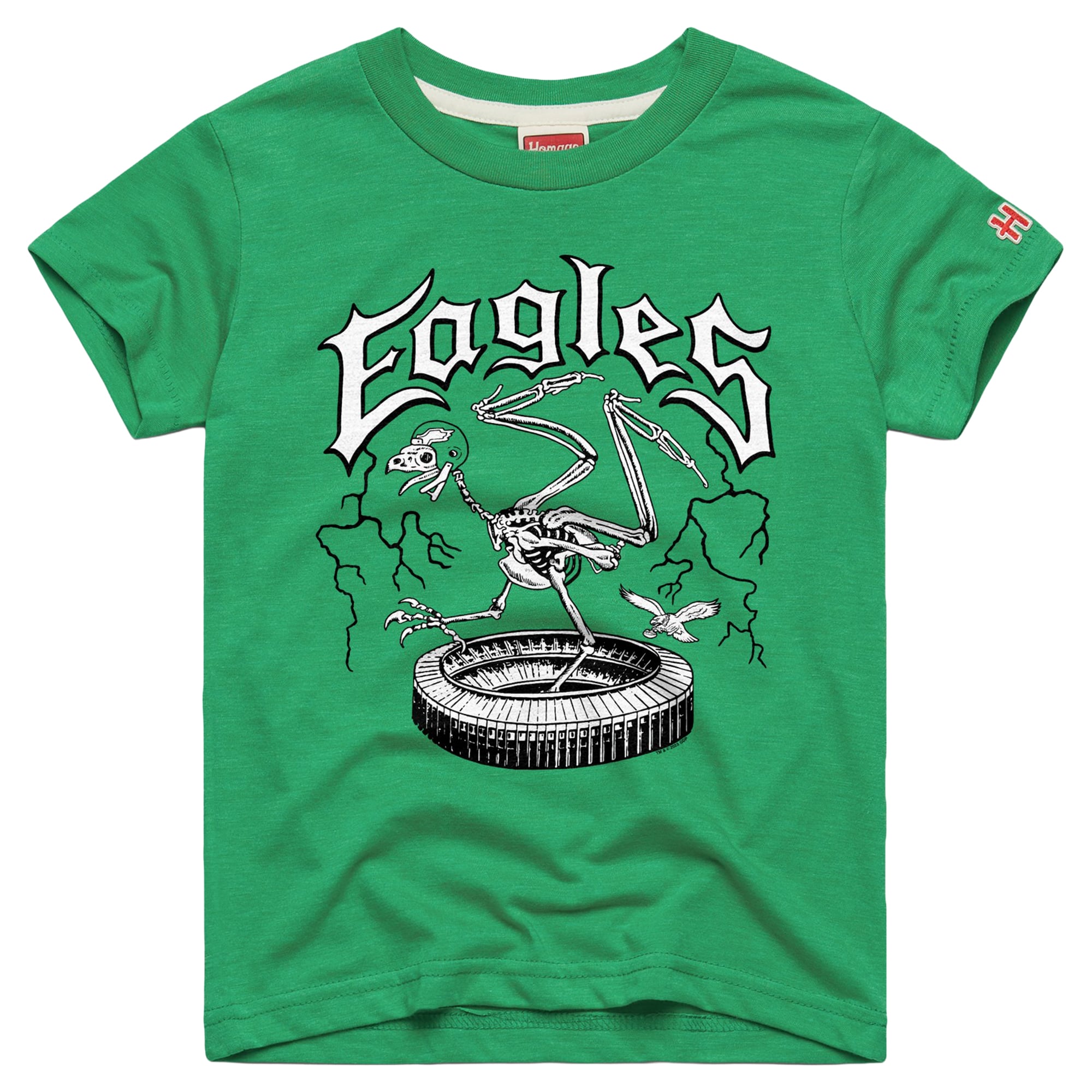 T-shirt pour tout-petit Kelly Green Philadelphia Eagles NFL x Grateful Dead Tri-Blend