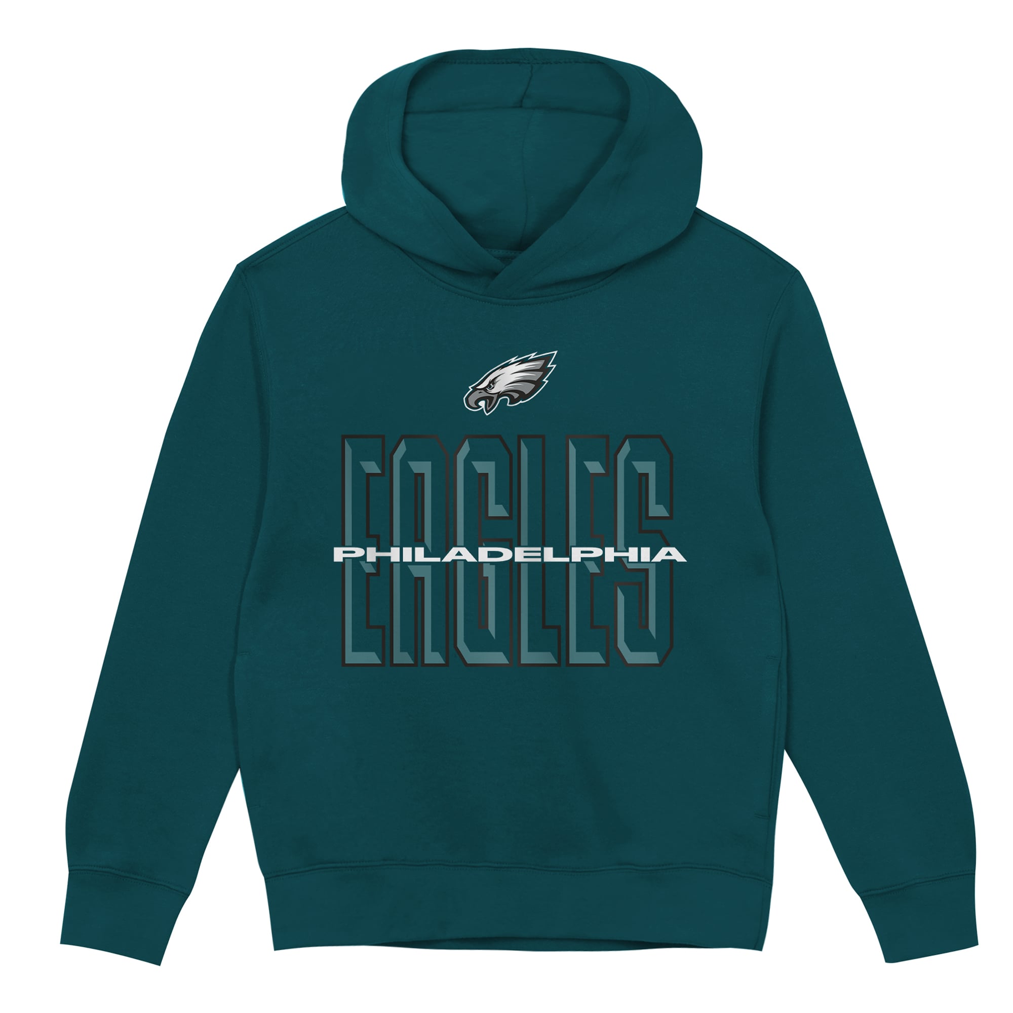 Sweat à capuche polaire vert nuit pour tout-petit Outerstuff Philadelphia Eagles Field General
