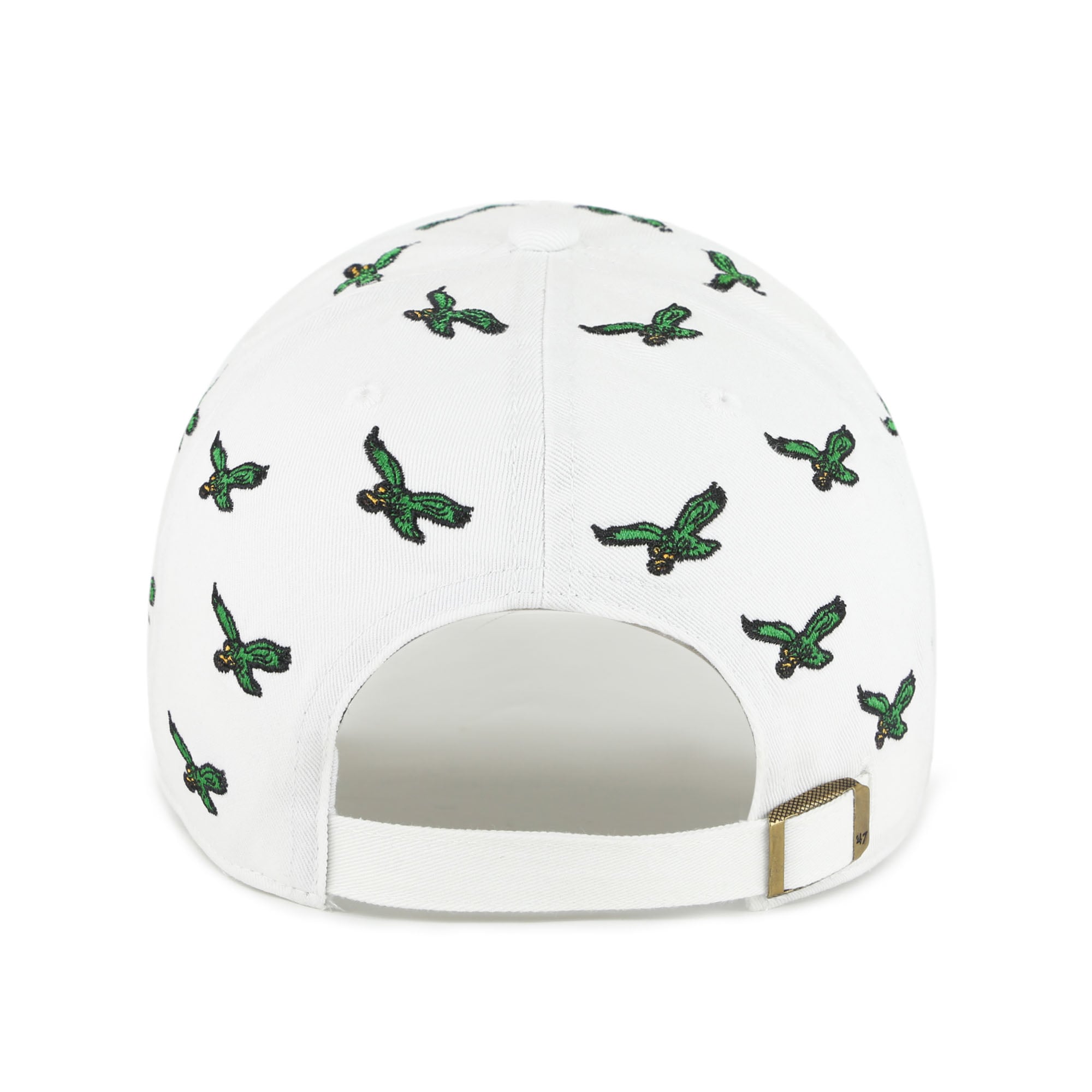 Unisex '47 White Philadelphia Eagles Confetti Clean Up Adjustable Hat