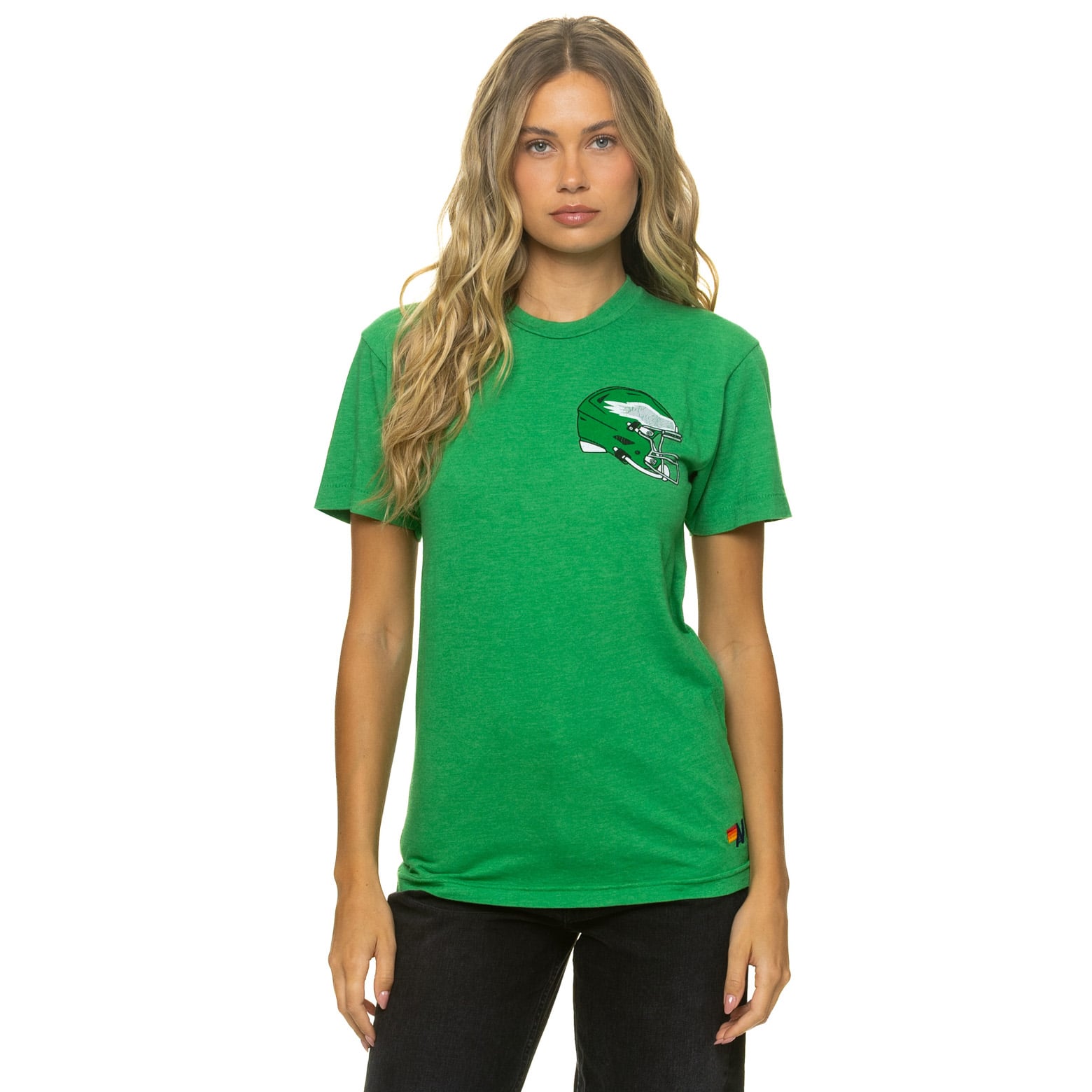 T-shirt unisexe Aviator Nation Kelly Green Philadelphia Eagles en mélange de trois matières
