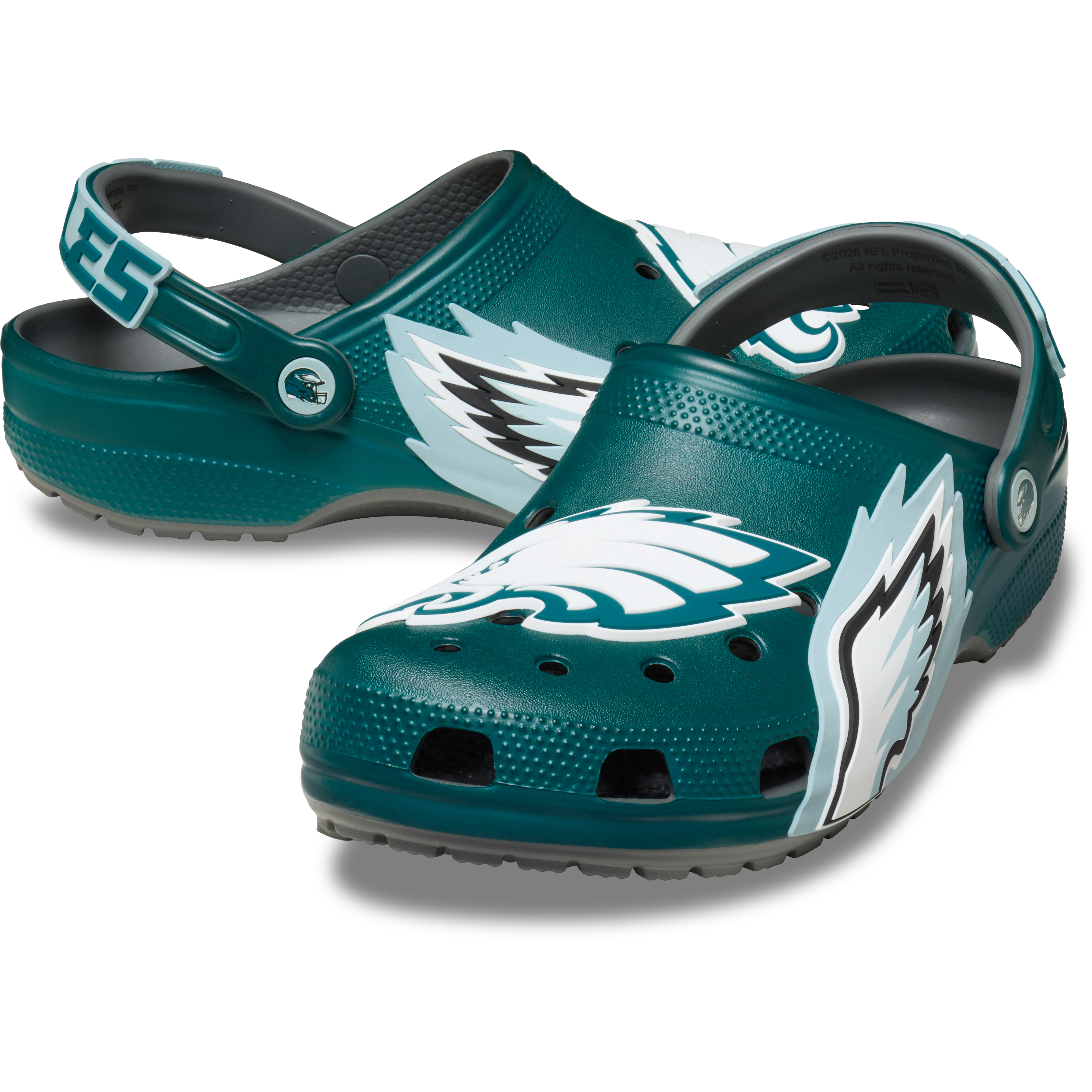 Unisex Crocs Midnight Green Philadelphia Eagles Classic Clog