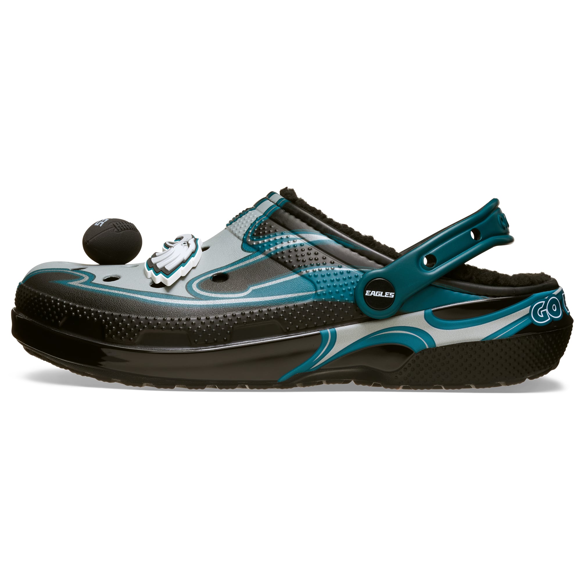 Unisex Crocs Philadelphia Eagles Classic Lined Clog