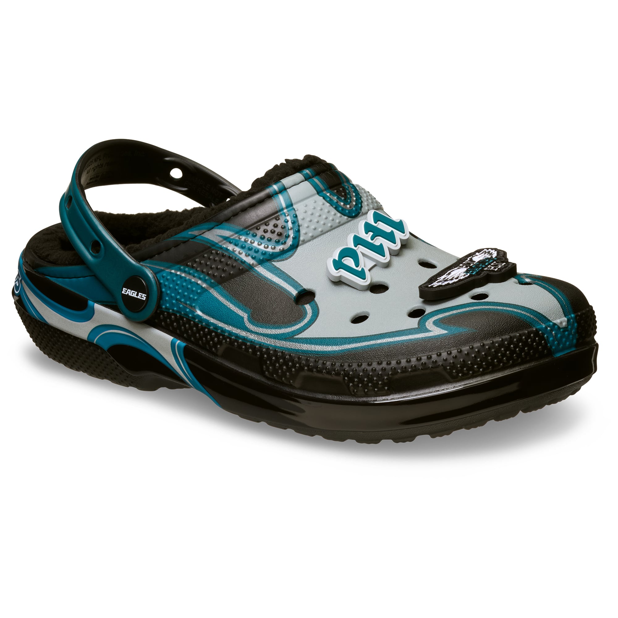 Unisex Crocs Philadelphia Eagles Classic Lined Clog
