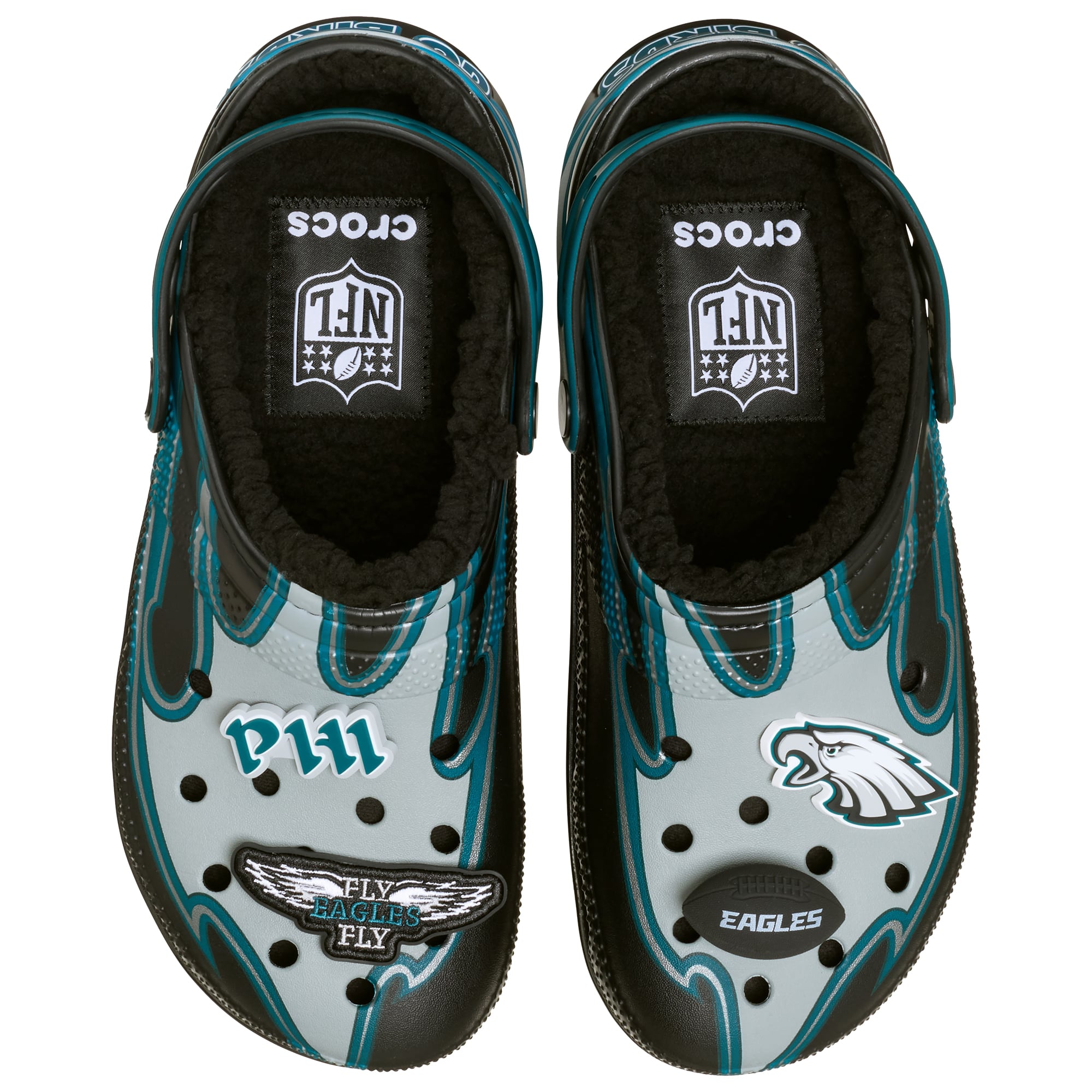 Unisex Crocs Philadelphia Eagles Classic Lined Clog
