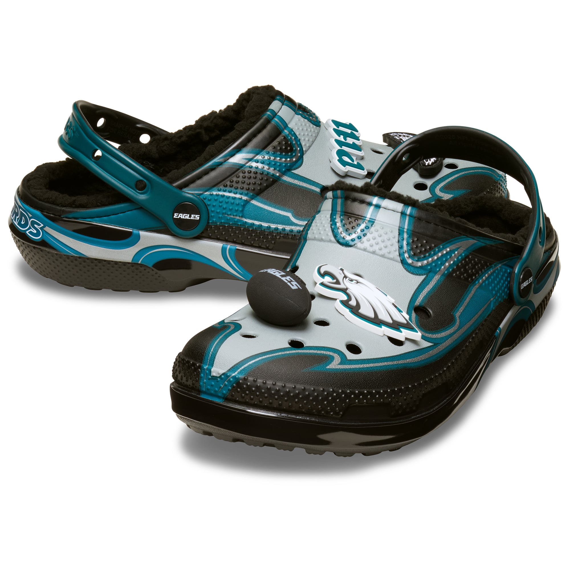Unisex Crocs Philadelphia Eagles Classic Lined Clog
