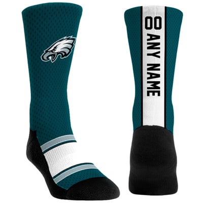  Philadelphia Eagles Rock Em Unisex Custom Jersey Crew Socks - Green