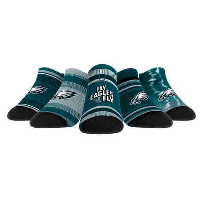  Philadelphia Eagles Rock Em Unisex Super Fan Five-Pack Low-Cut Socks Set - 