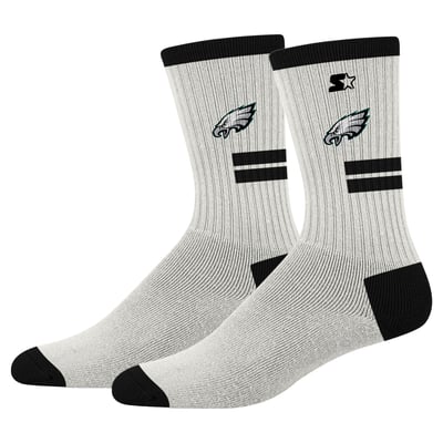  Philadelphia Eagles Starter Unisex Premiere Cushioned Crew Socks - Cream