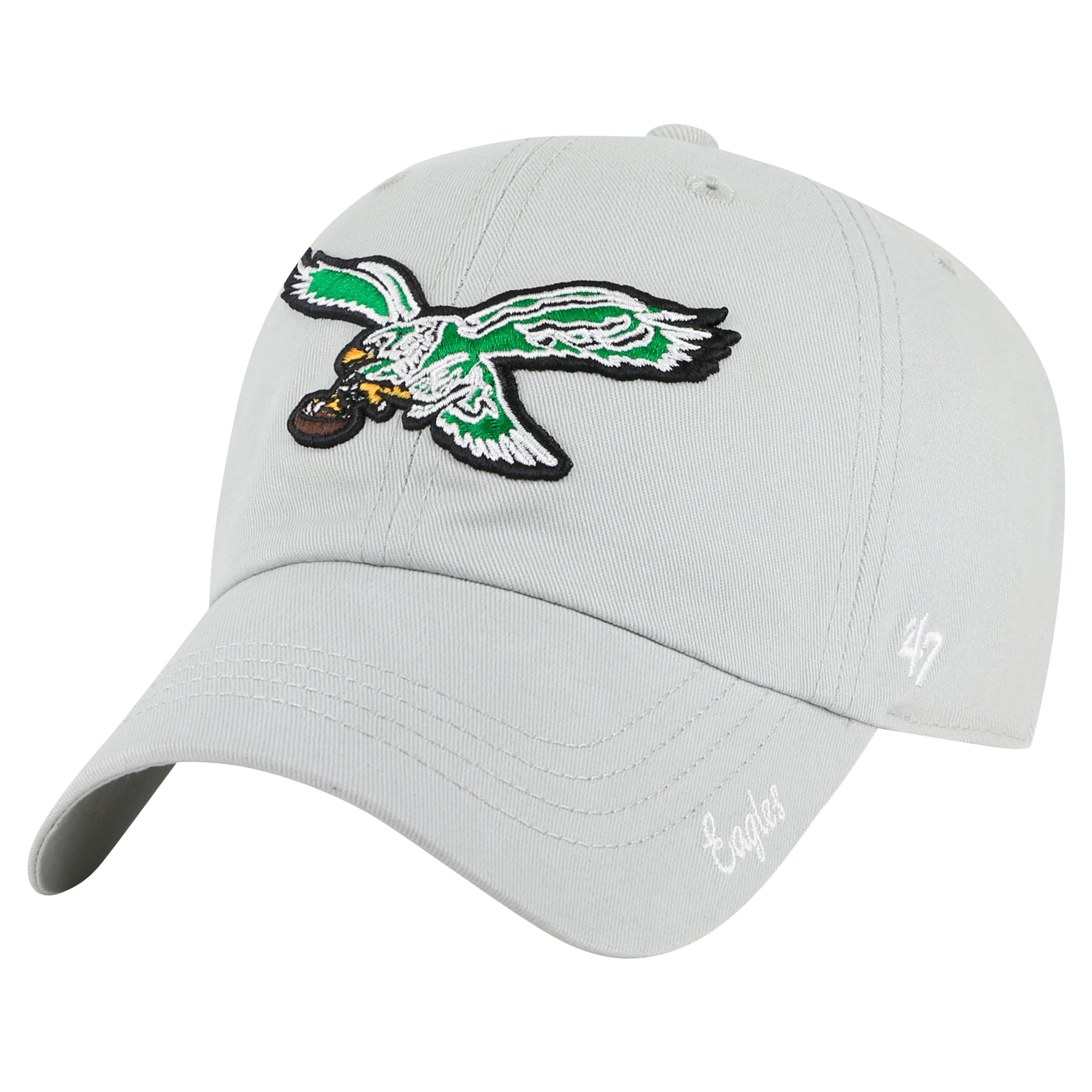 Casquette ajustable pour femme « 47 Gray Philadelphia Eagles Miata Clean Up »