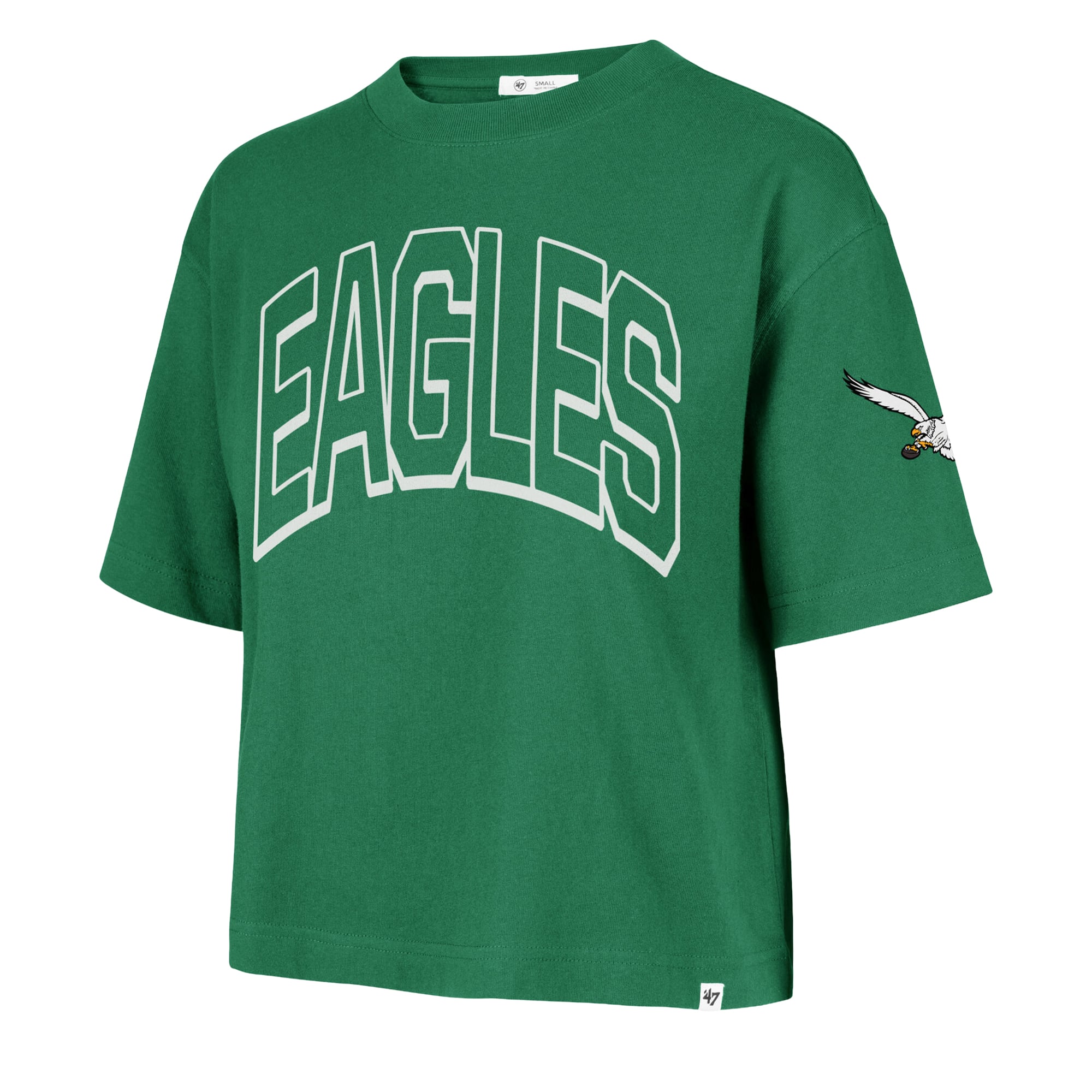 Women's '47 Kelly Green Philadelphia Eagles Call Out Reed City T-Shirt