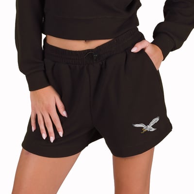  Philadelphia Eagles Concepts Sport Women's Kingston Knit Lounge Short - Black