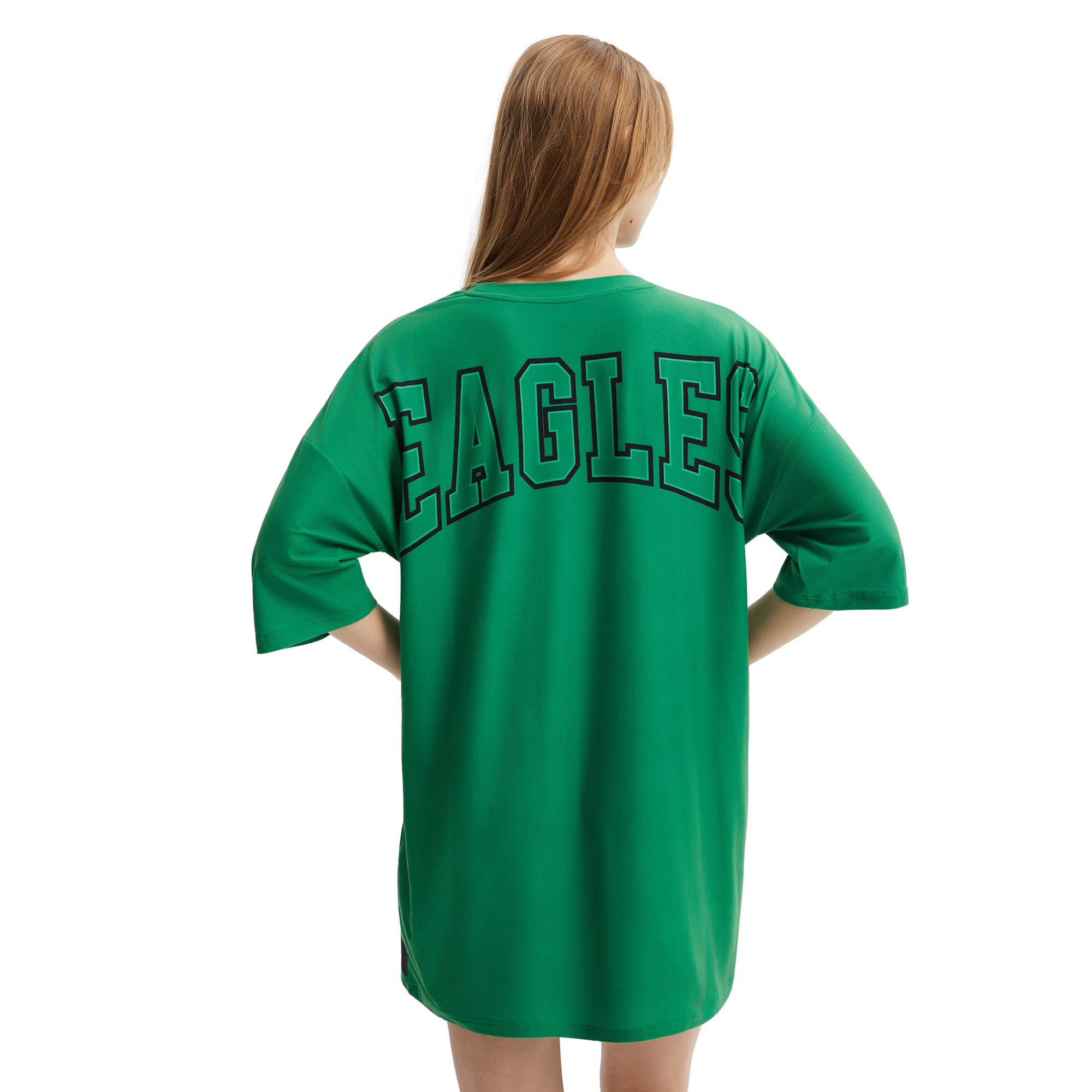 Robe de nuit en maille mosaïque vert Kelly des Eagles Philadelphie Concepts Sport pour femme