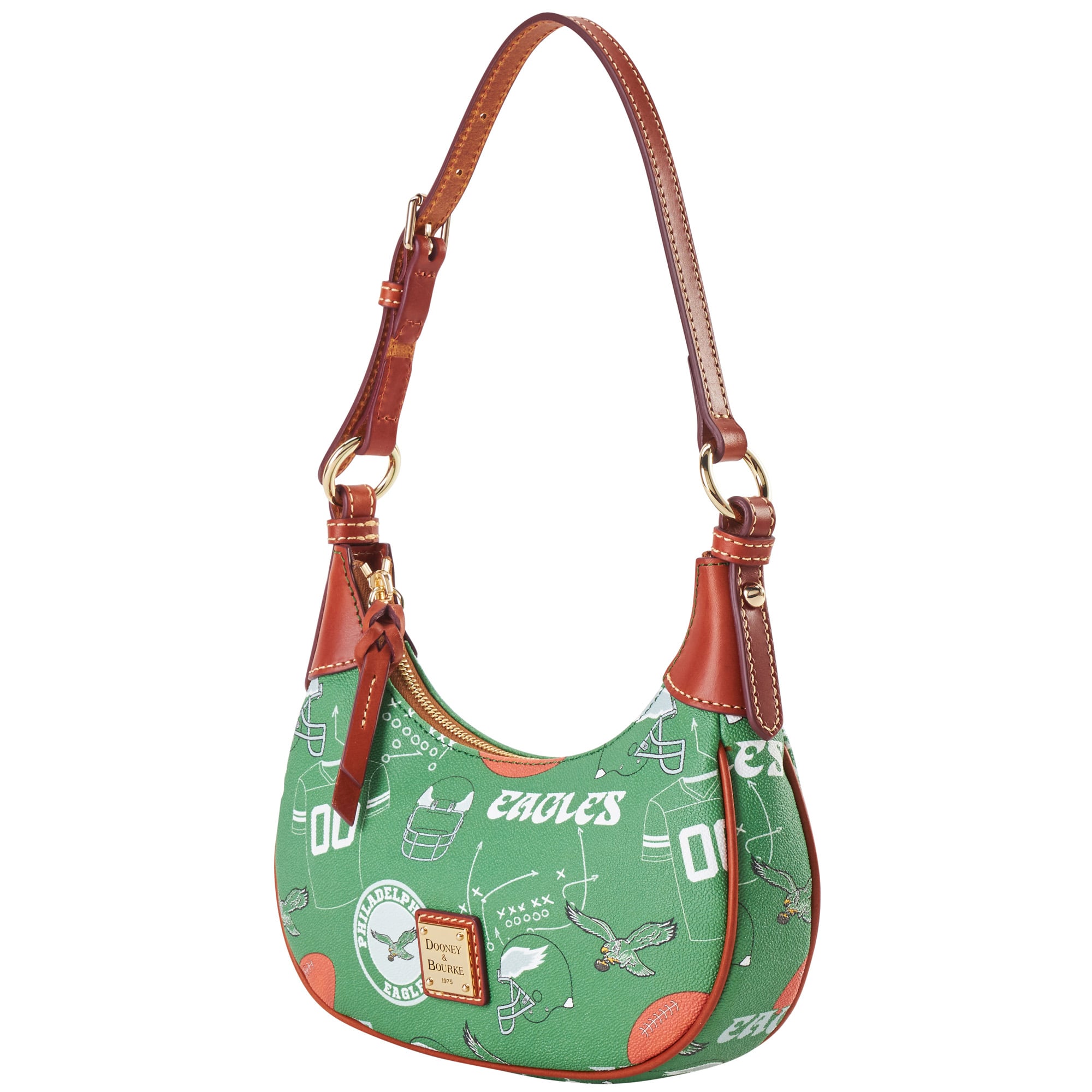 Sac à bandoulière souple Dooney & Bourke Philadelphia Eagles pour femme