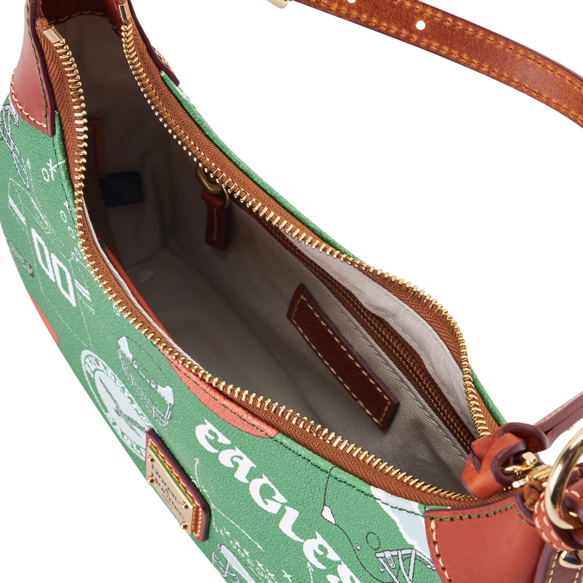 Sac à bandoulière souple Dooney & Bourke Philadelphia Eagles pour femme