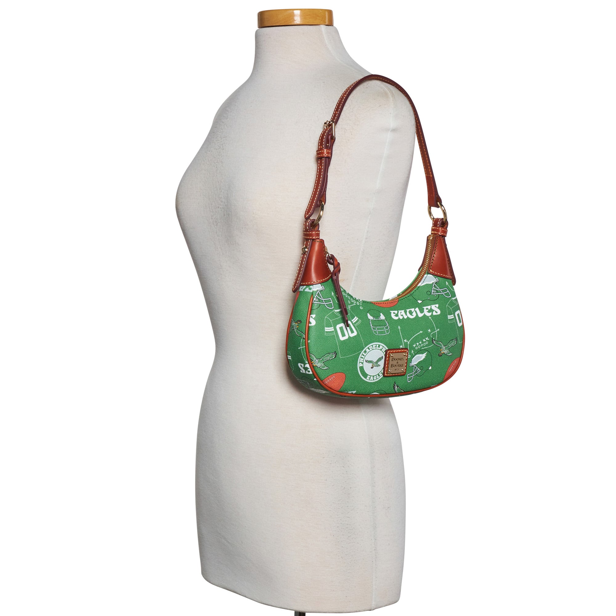 Sac à bandoulière souple Dooney & Bourke Philadelphia Eagles pour femme