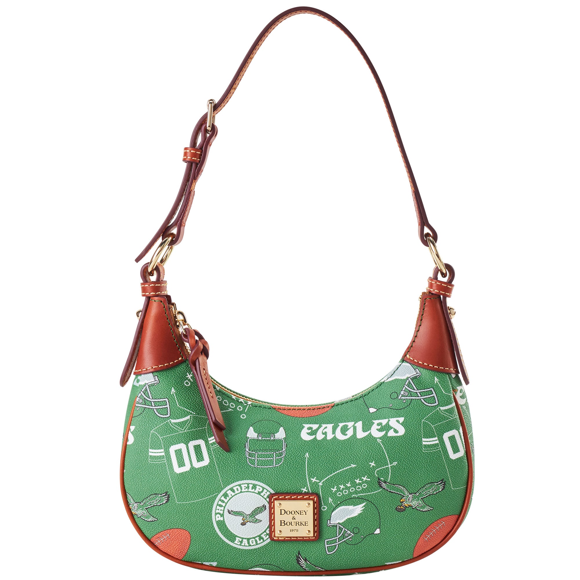 Sac à bandoulière souple Dooney & Bourke Philadelphia Eagles pour femme