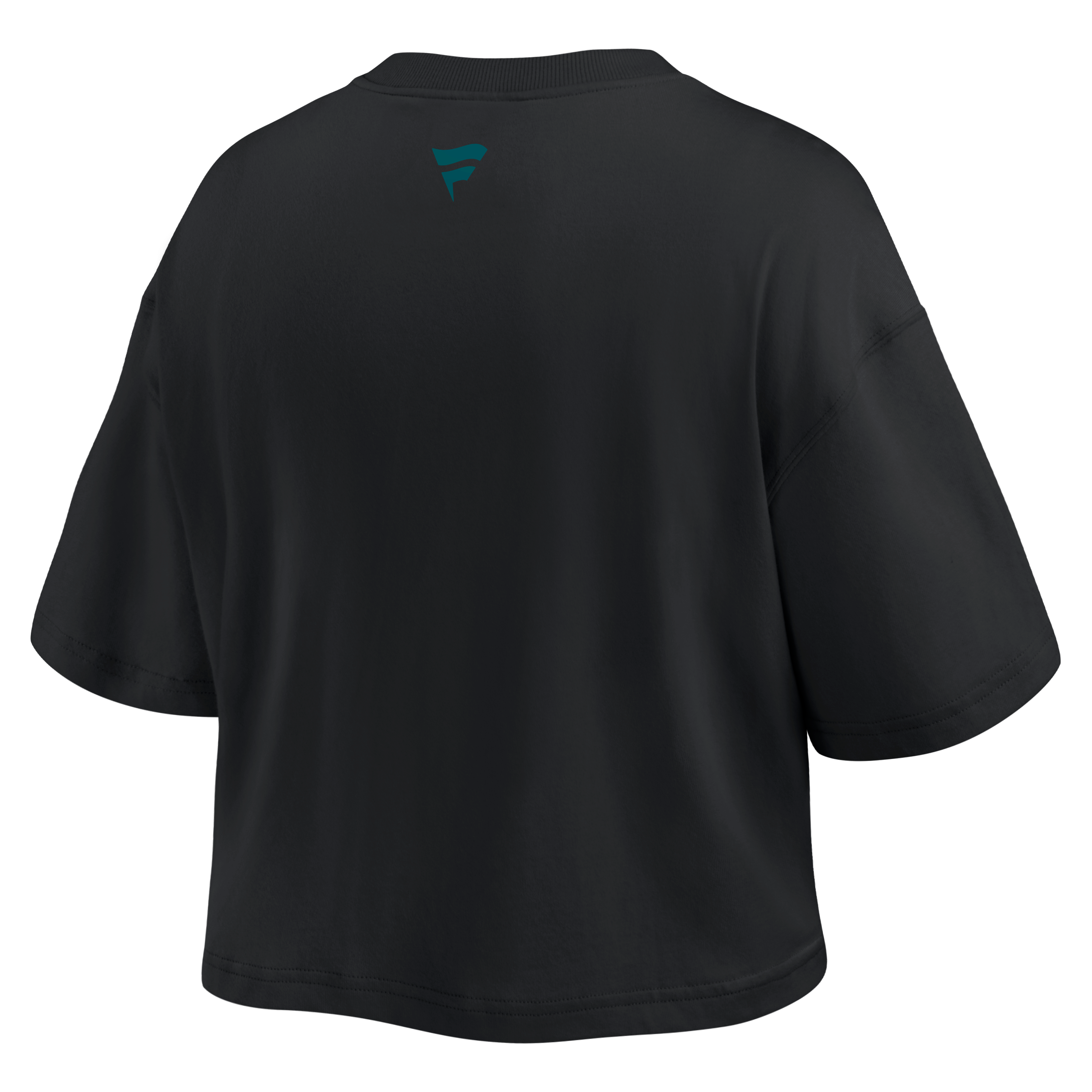 Women's Fanatics Black Philadelphia Eagles Americana Cropped T-Shirt