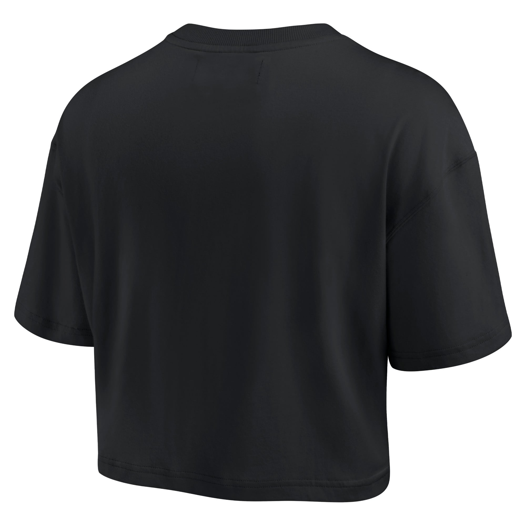 Women's Fanatics Black Philadelphia Eagles Elements Super Soft Boxy Cropped T-Shirt