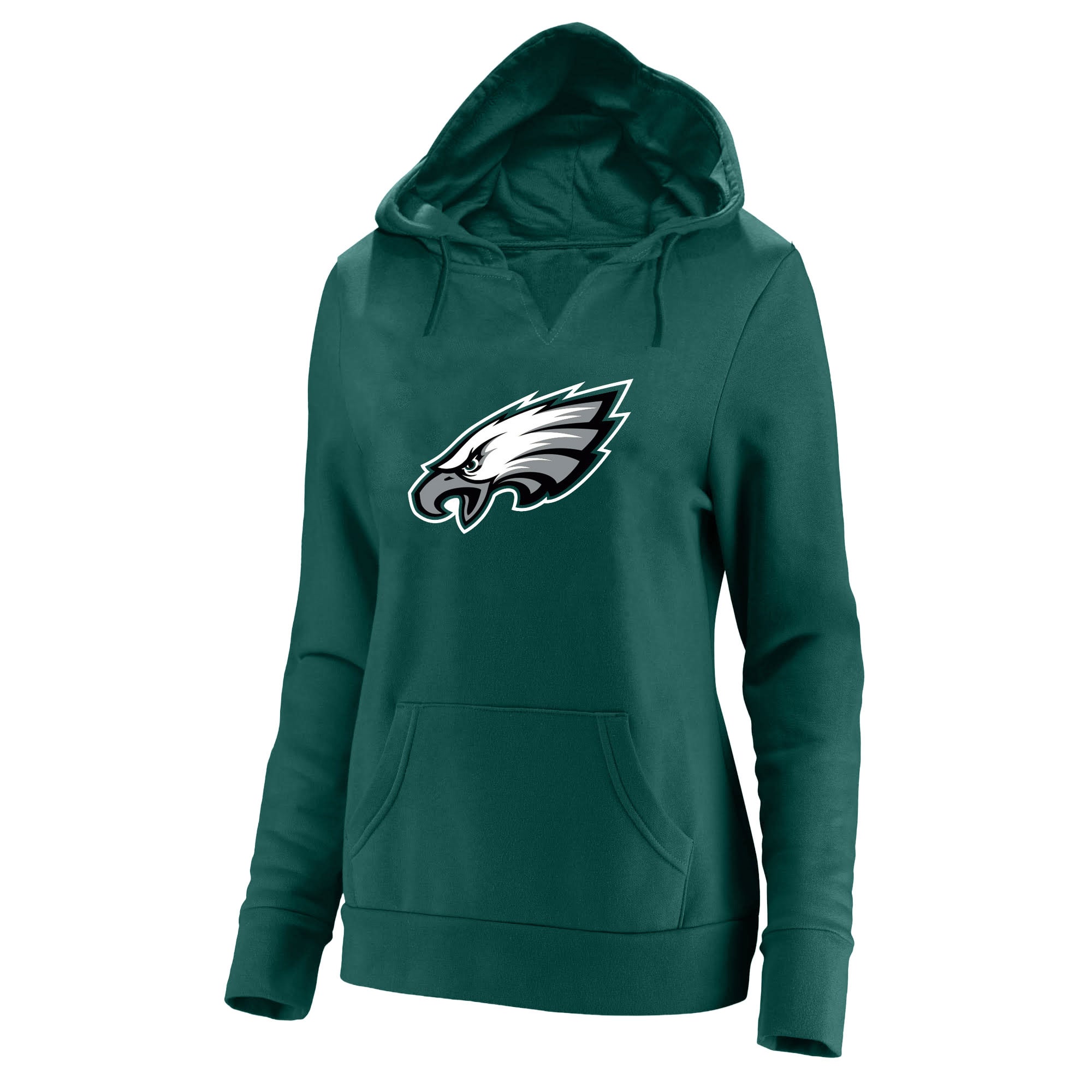 Sweat à capuche Fanatics pour femmes, Jalen Hurts, vert nuit, Philadelphia Eagles, grandes tailles, nom et numéro du joueur, col cranté.