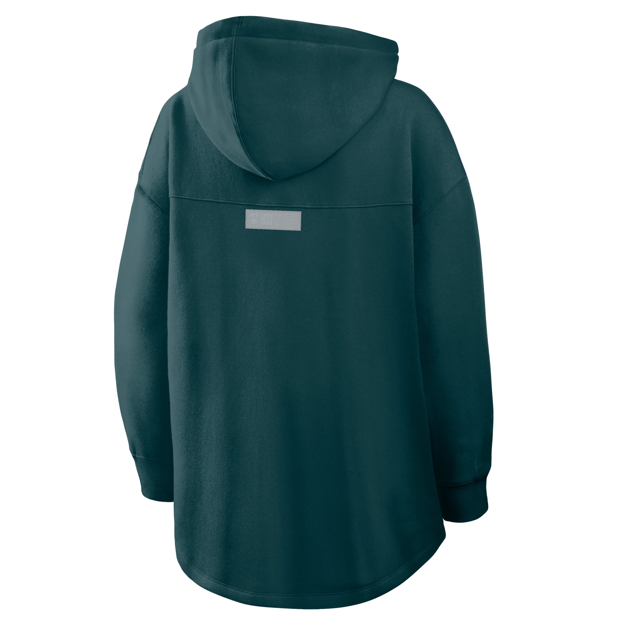 Women's Fanatics Midnight Green Philadelphia Eagles Oversized Tunic Hoodie