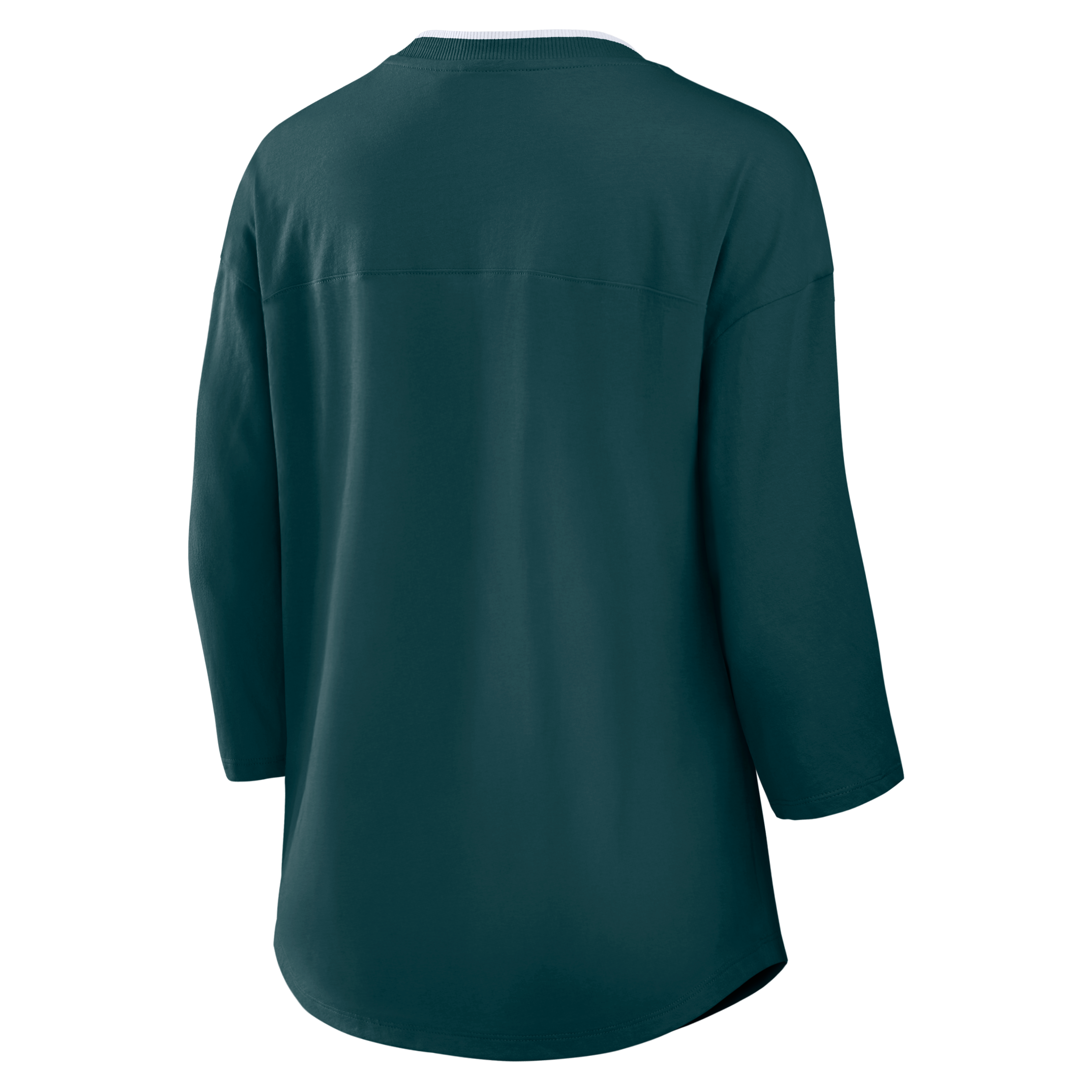 Women's Fanatics Midnight Green Philadelphia Eagles Plus Deceptive Juke 3/4-Sleeve V-Neck T-Shirt