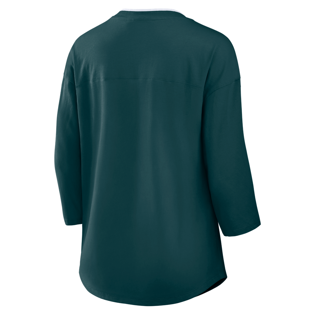 Philadelphia Eagles Fanatics Women's Plus Size Deceptive Juke 3/4 ...
