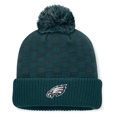  Philadelphia Eagles Fanatics Women's Relic Cuffed Knit Hat with Pom - Midnight Green