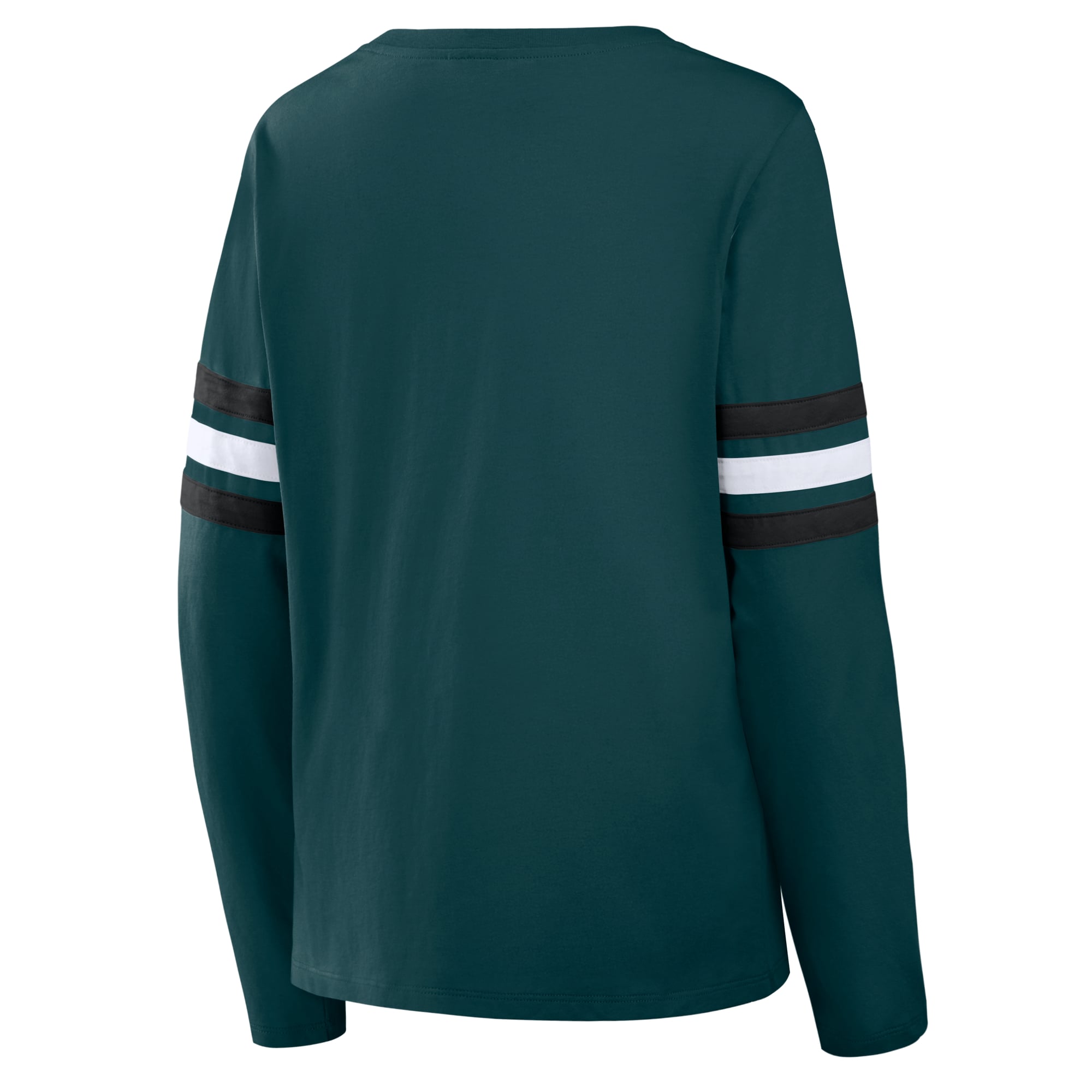 T-shirt à manches longues lacets Fanatics Midnight Green Philadelphia Eagles pour femmes