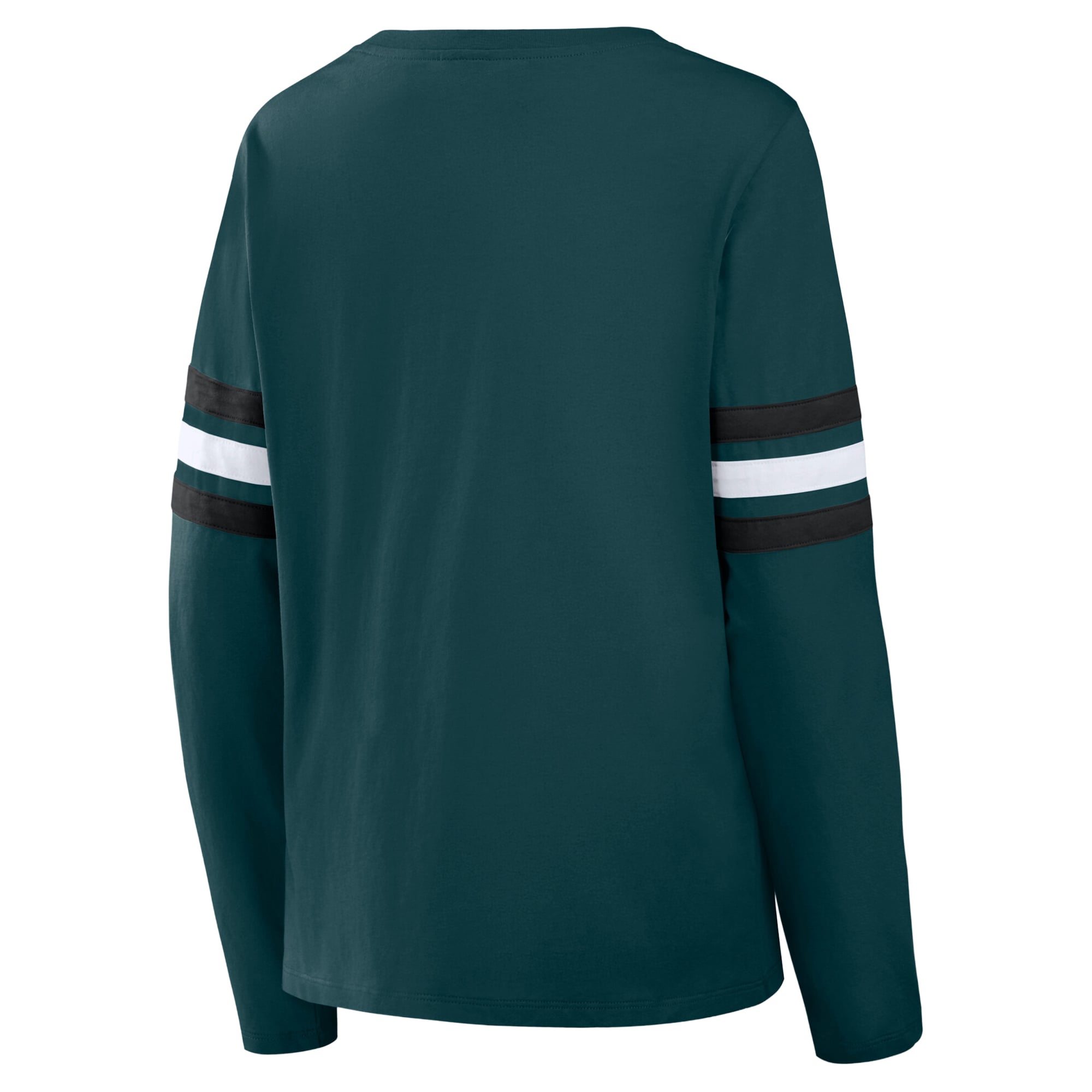 Women's Fanatics Midnight Green/Black Philadelphia Eagles Plus Coverage Scheme Lace-Up Long Sleeve T-Shirt