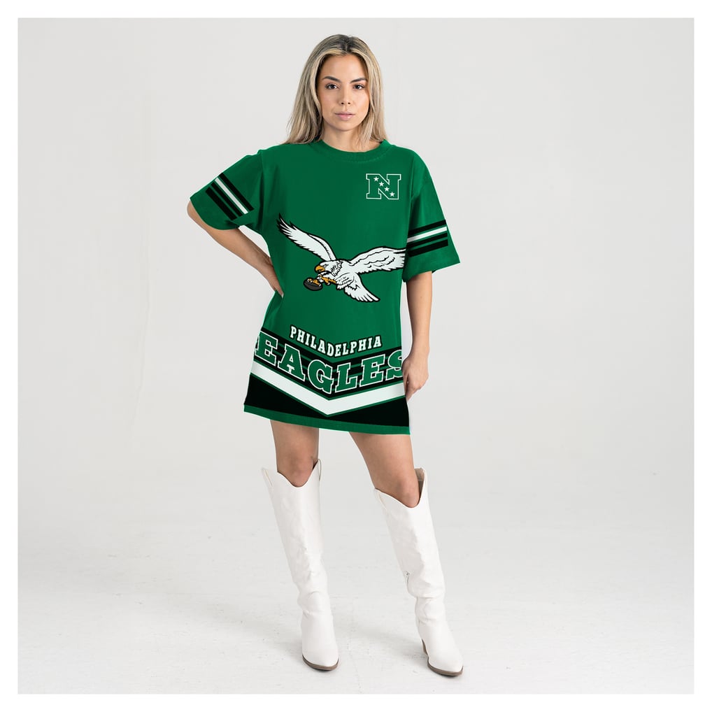 eagles jersey dress Women's Gameday Couture Kelly Green Philadelphia Perfect Score Vintage T-Shirt Gameday couture
