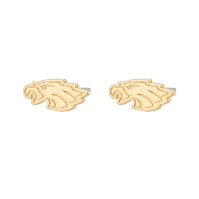  Philadelphia Eagles LUV AJ Women's Logo Stud Earrings - Gold