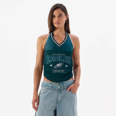 Philadelphia Eagles Off Season Women's Jersey Halter Top - Midnight Green
