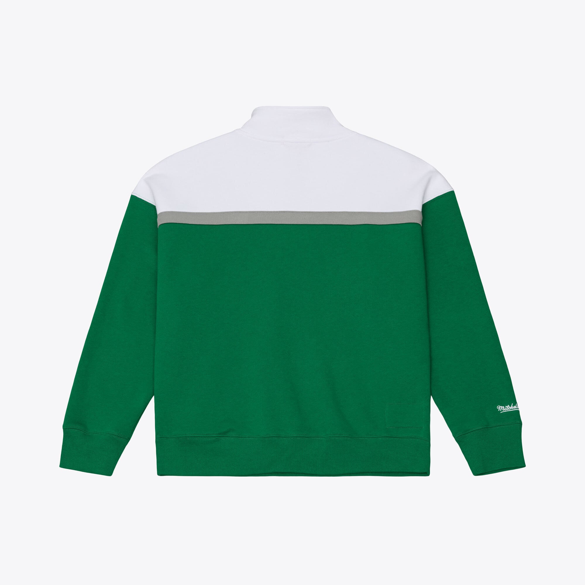 Pull à col zippé Mitchell & Ness Kelly Green pour femme, modèle entraîneur-chef des Eagles de Philadelphie