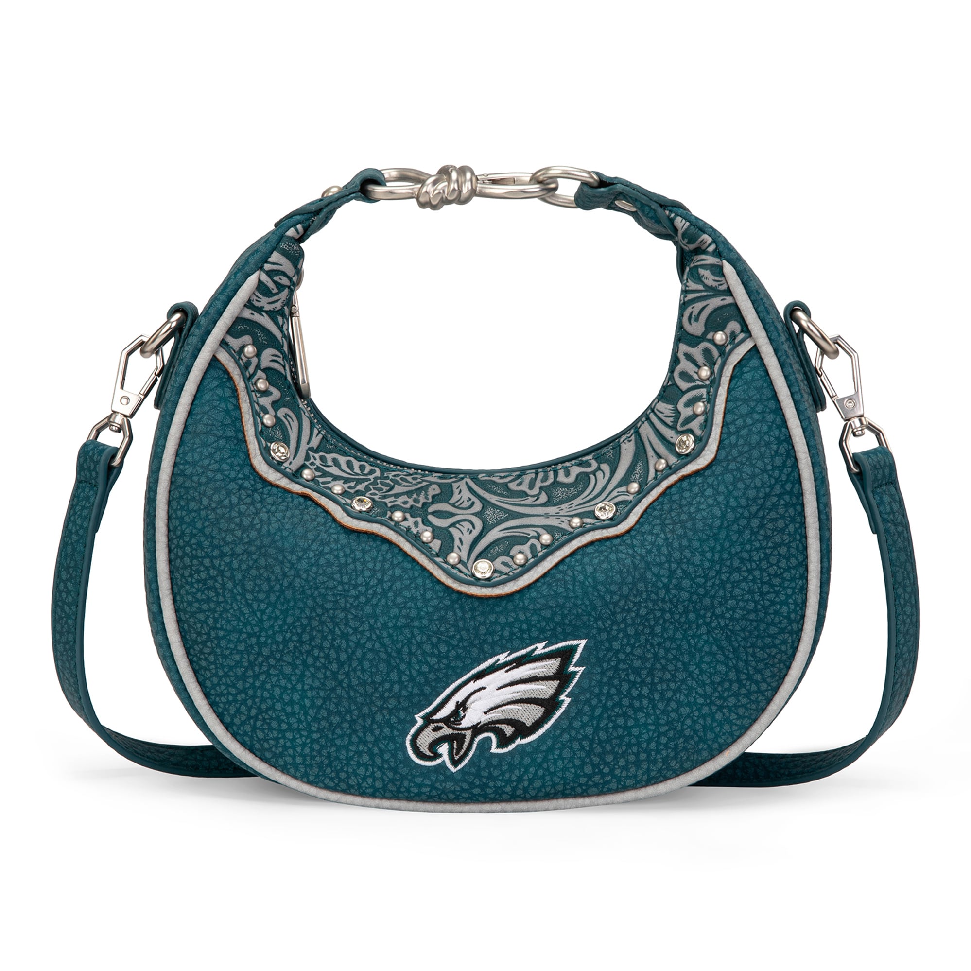 Sac à bandoulière croissant Montana West Philadelphia Eagles pour femme