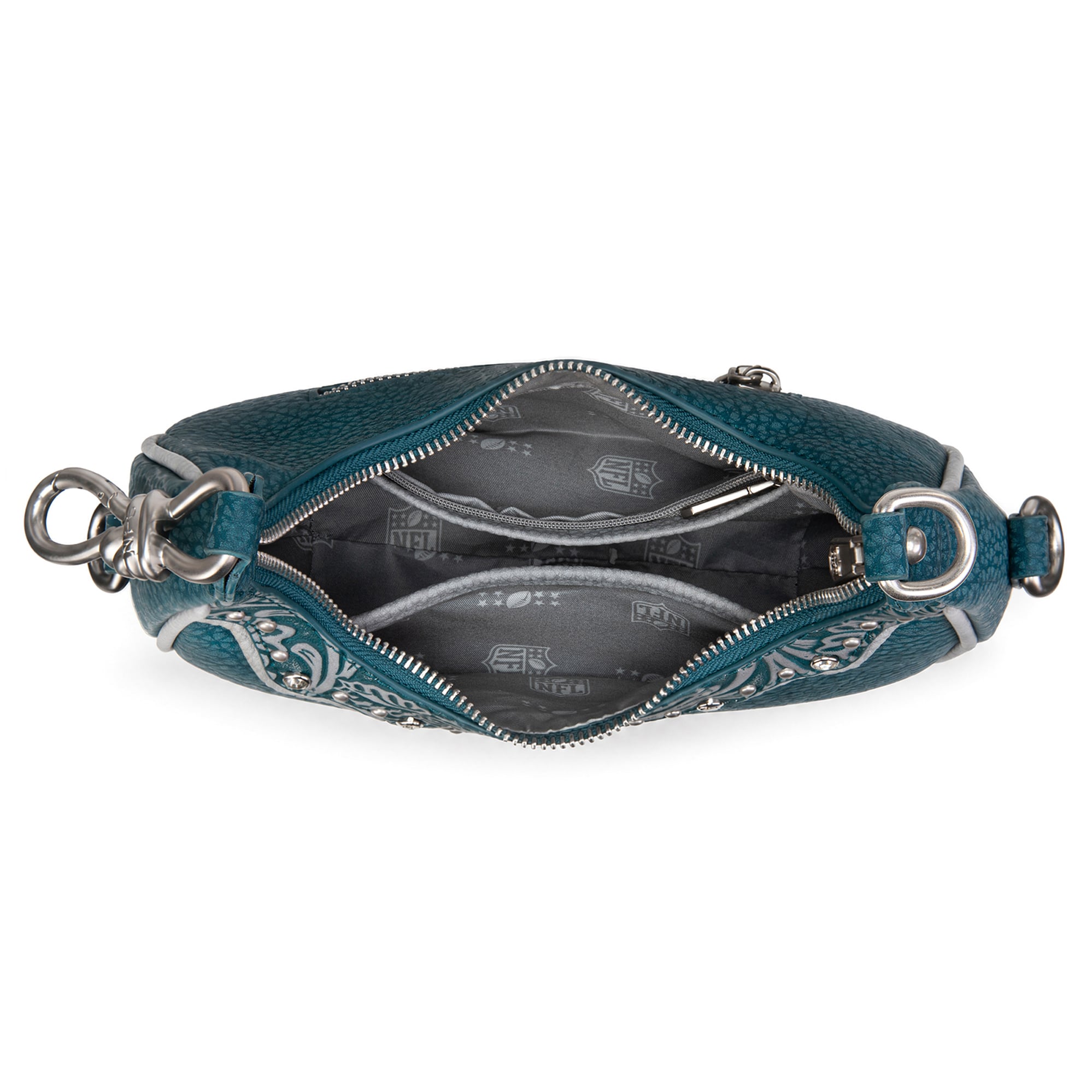 Sac à bandoulière croissant Montana West Philadelphia Eagles pour femme