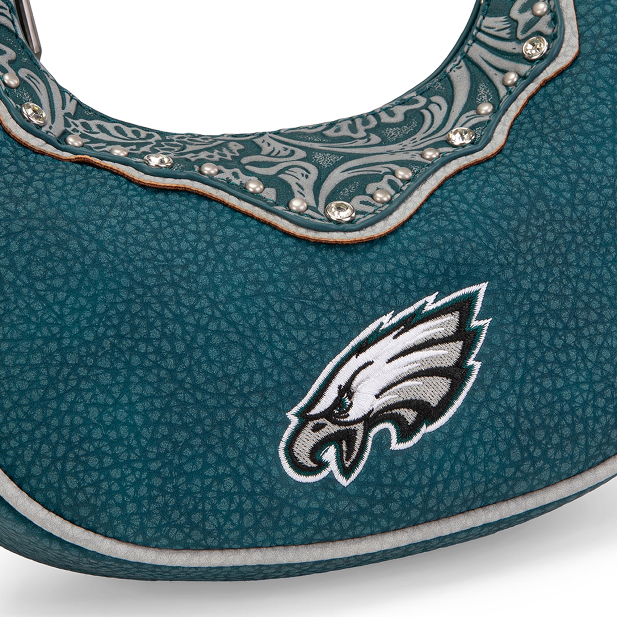 Sac à bandoulière croissant Montana West Philadelphia Eagles pour femme