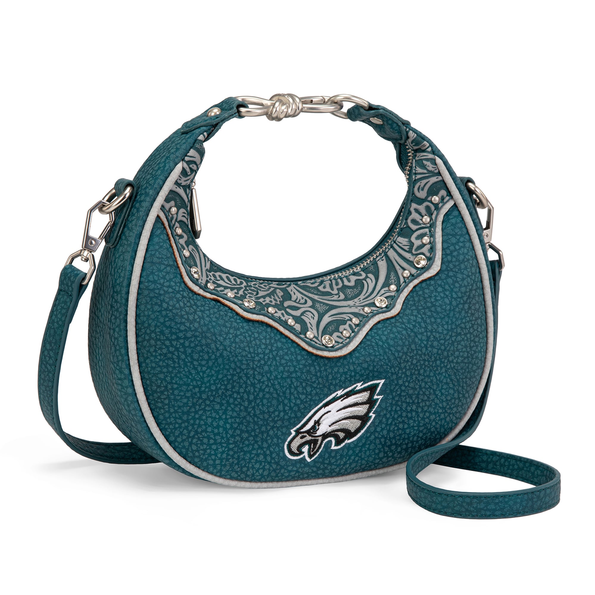 Sac à bandoulière croissant Montana West Philadelphia Eagles pour femme