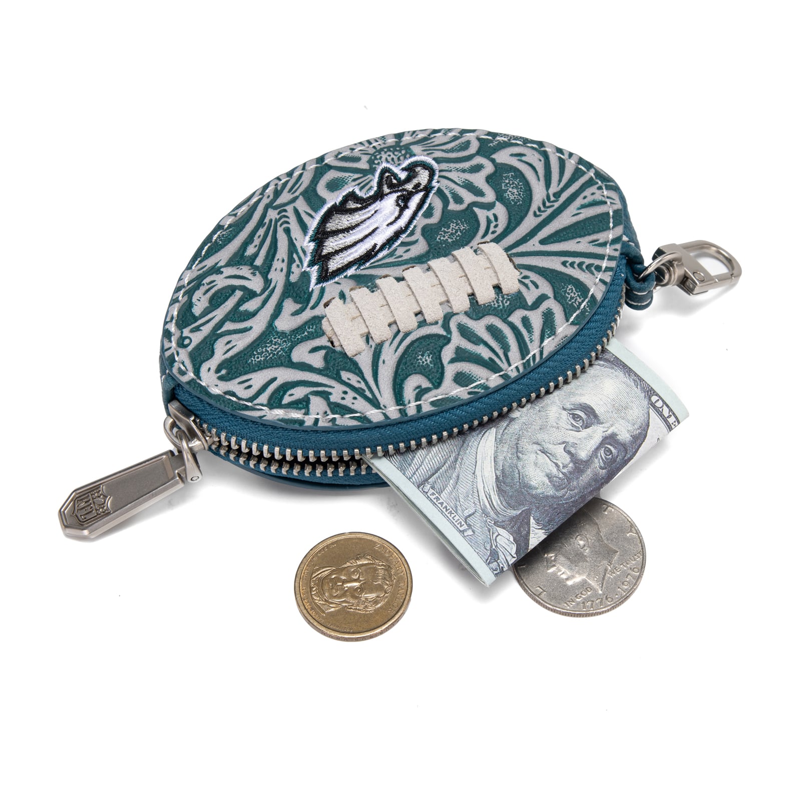 Porte-clés de sac pour femme Montana West Philadelphia Eagles Football